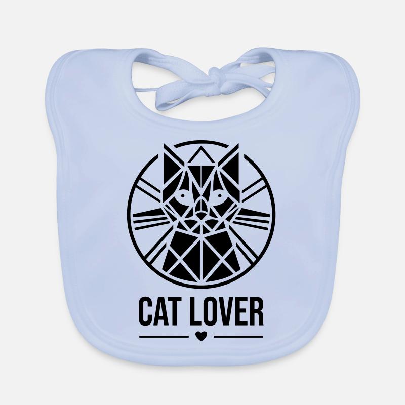 Catlover Cat Lover Design Organic Baby Bibs