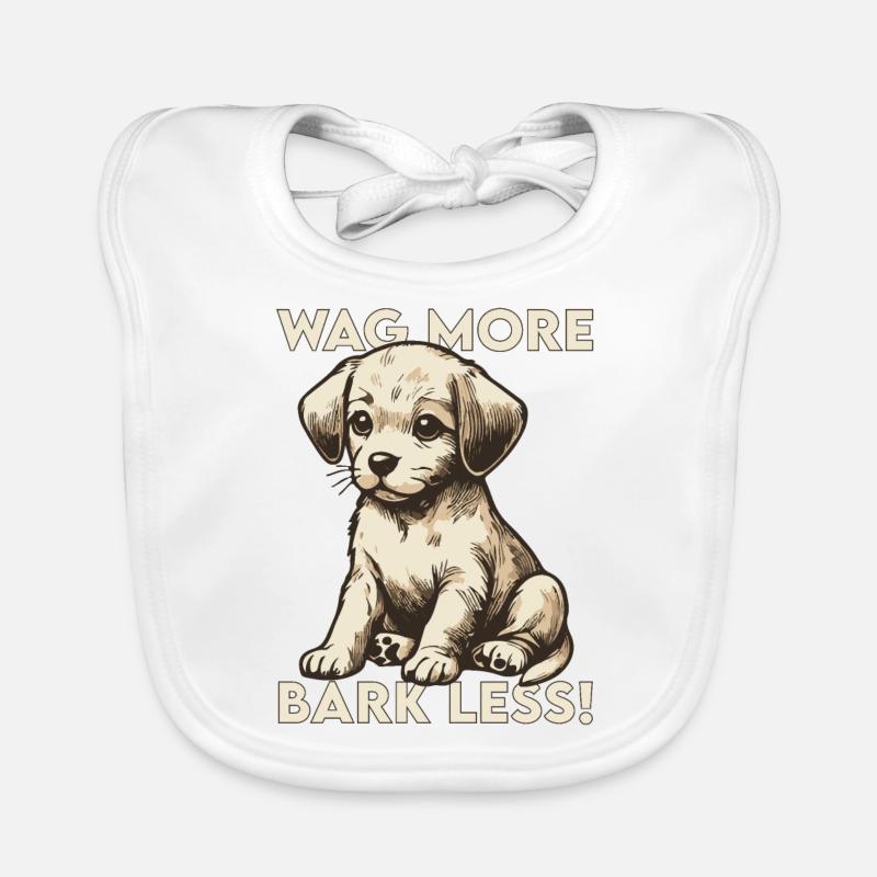 Wag more, bark less! Organic Baby Bibs