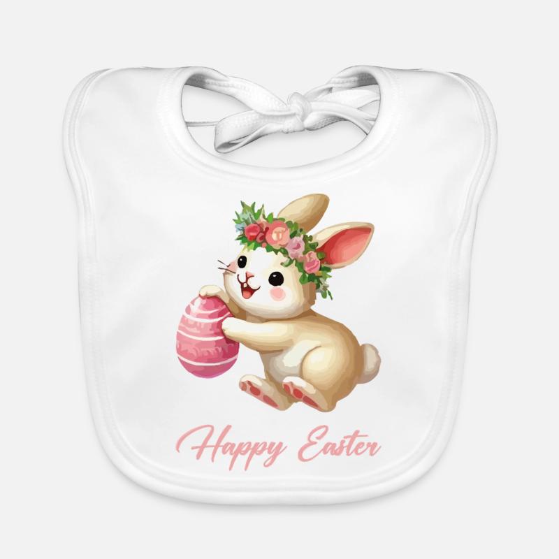 Bunny Animal Easter Bunny Organic Baby Bibs