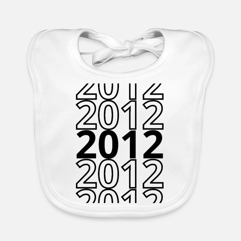 2012 2012 2012 - Baby Bio-Lätzchen - Weiß