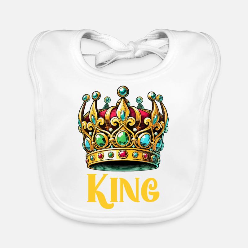 Couronne Roi Bavoir bio Bébé