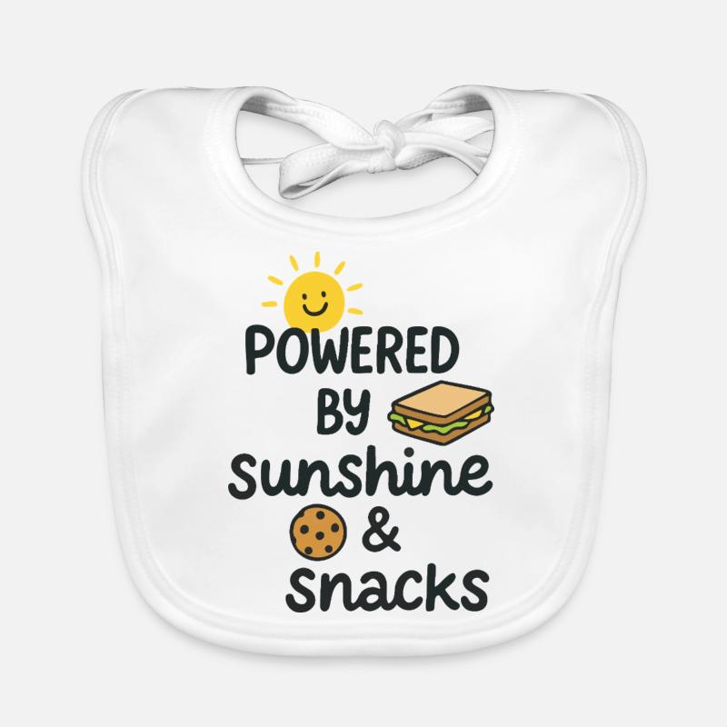 Powered by Sunshine&Snacks. Fun food design. Organic Baby Bibs