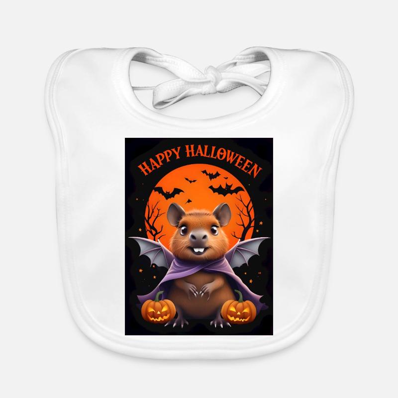 Halloween Capybara Geist Geschenkidee Baby Bio-Lätzchen