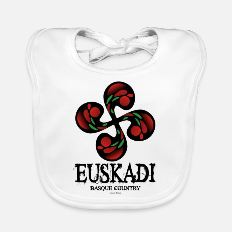 croix basque Bavoir bio Bébé