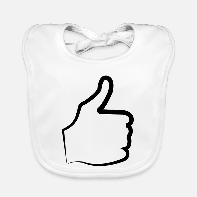 Daumen hoch thumb Baby Bio-Lätzchen
