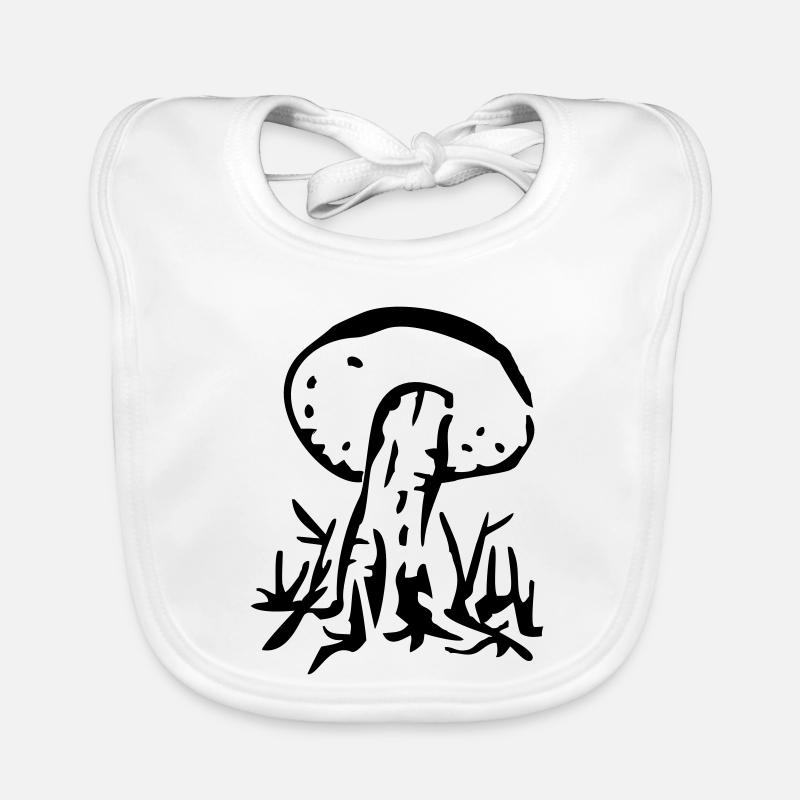 champignon Bavoir bio Bébé
