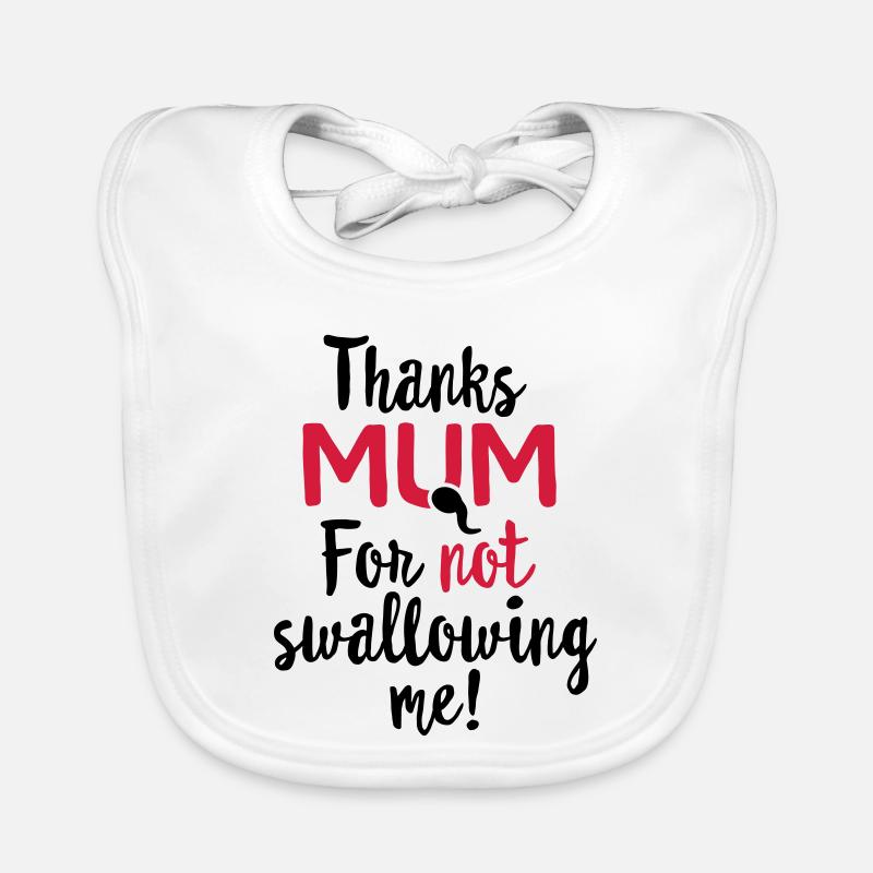 Danke Mama, dass du mich nicht geschluckt hast Muttertagsgeschenk Baby Bio-Lätzchen
