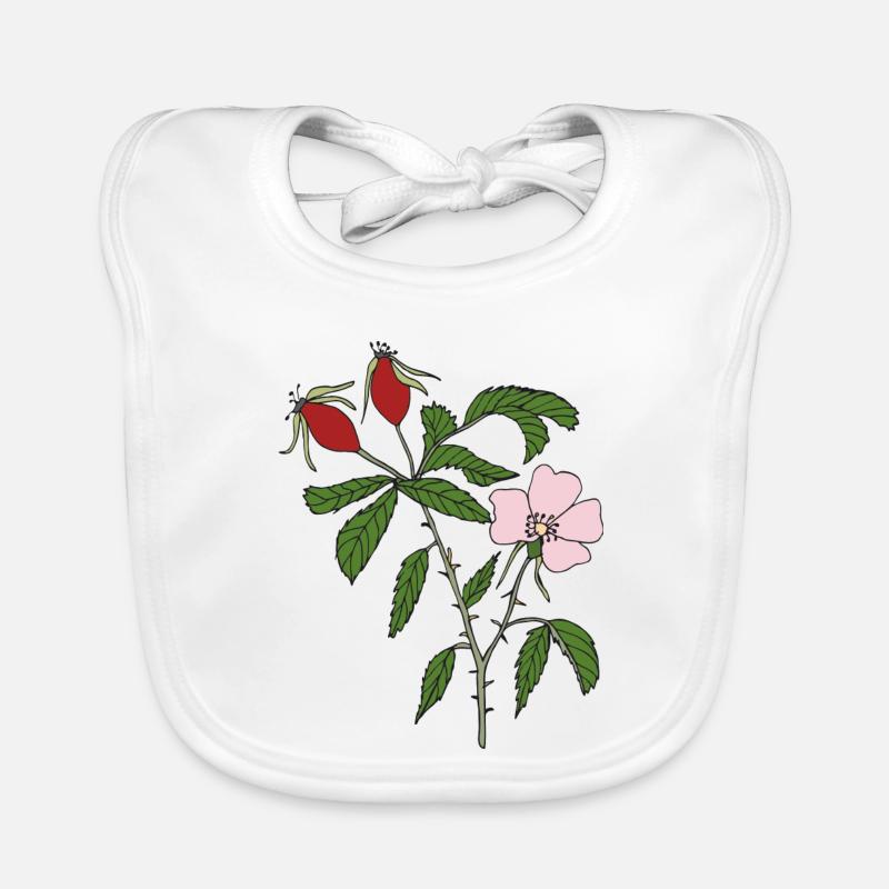 rose hip Organic Baby Bibs