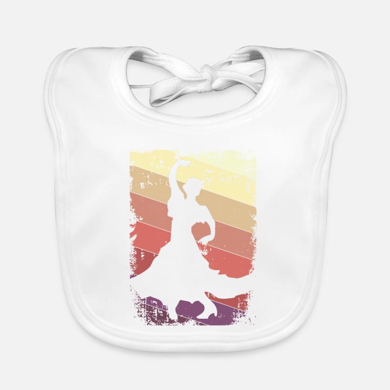 Flamenco Dancing Organic Baby Bibs