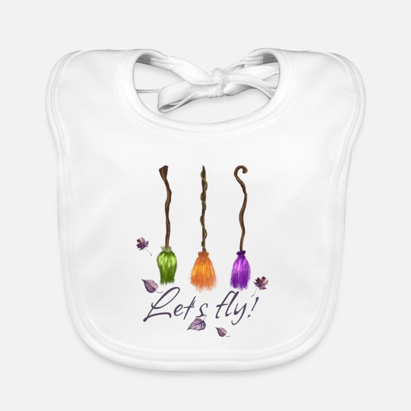 Balai de sorcières Volons! Bavoir bio Bébé