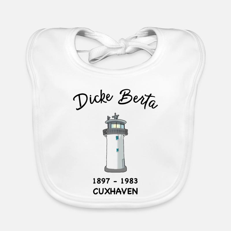 phare Dicke Berta, Cuxhaven, port Bavoir bio Bébé