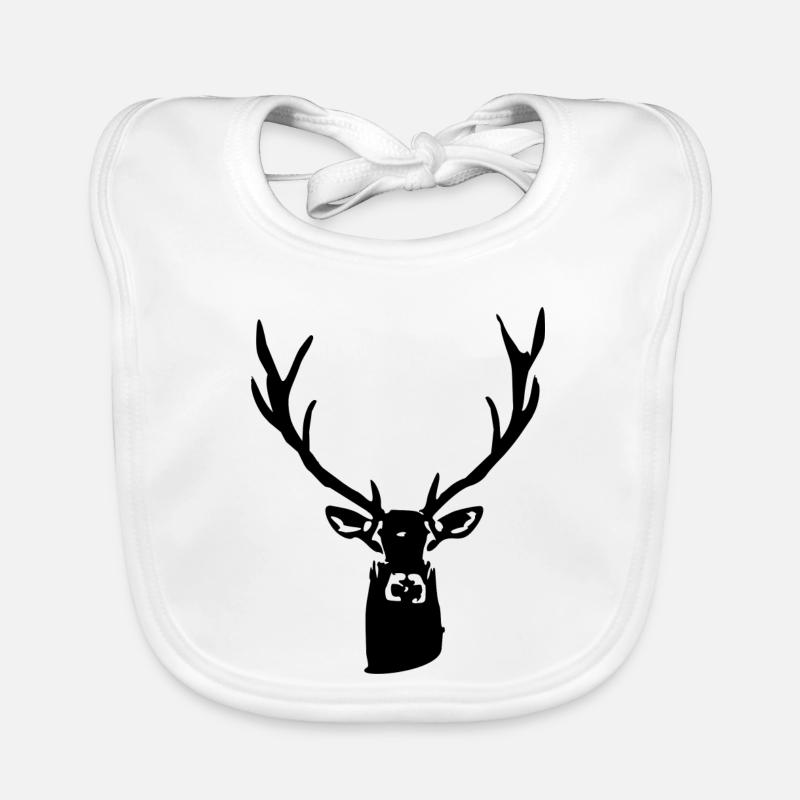 Cerf noble de l’avant Bavoir bio Bébé