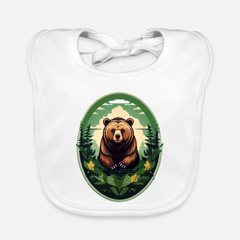 Ours brun Bavoir bio Bébé