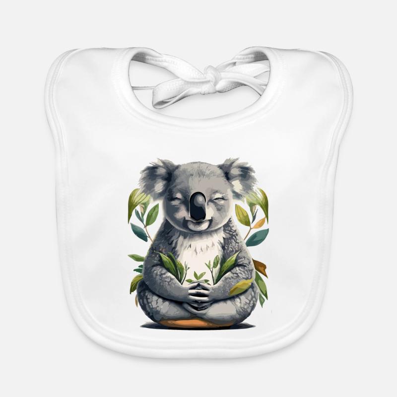 Méditation Koala Bavoir bio Bébé