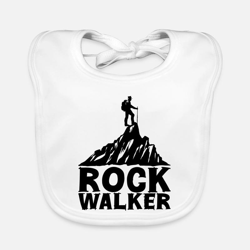 Rock Walker [Black] Organic Baby Bibs