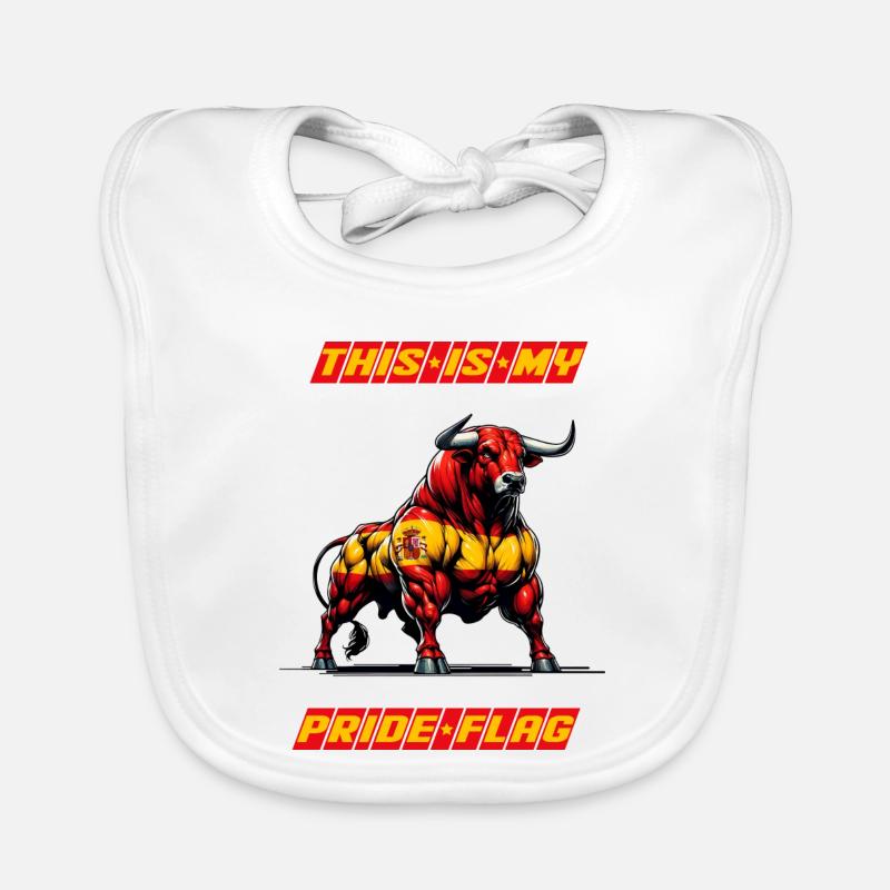 Das ist meine stolze Flagge Spanien Baby Bio-Lätzchen