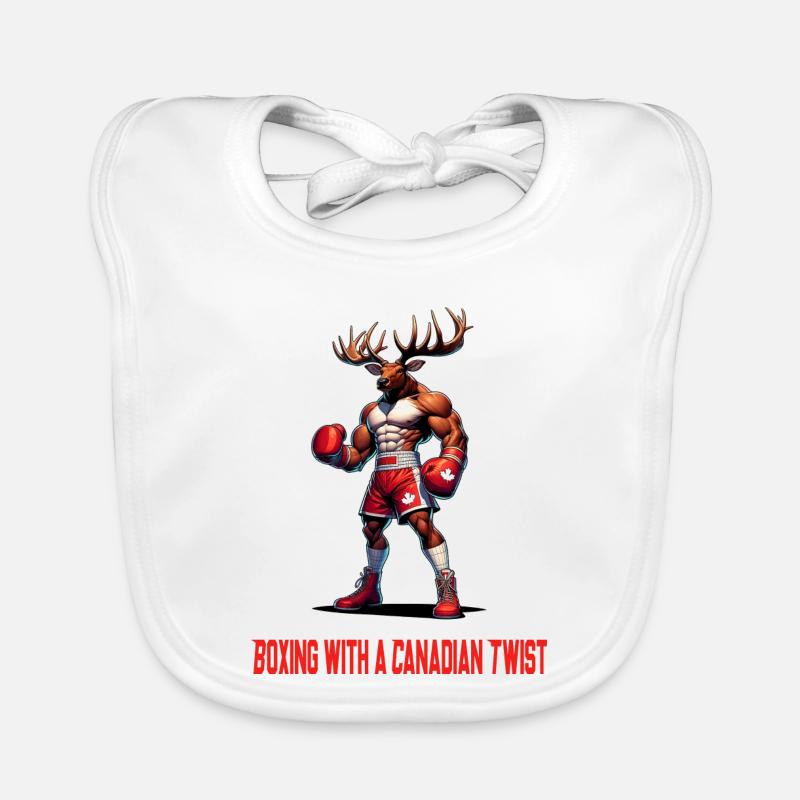 Kanada Elch Box Design Baby Bio-Lätzchen