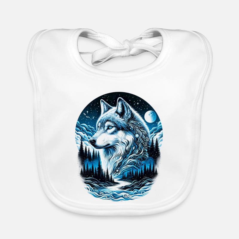 Wolf Organic Baby Bibs