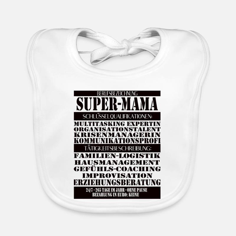 Super Mama – Multitasking ohne Pause Baby Bio-Lätzchen