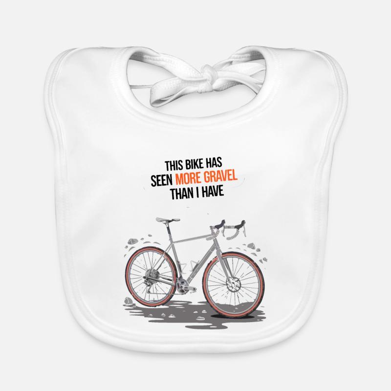 Rameur : Ce vélo a vu plus de gravier que moi Bavoir bio Bébé