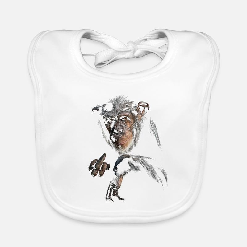 Chimpanzee Organic Baby Bibs