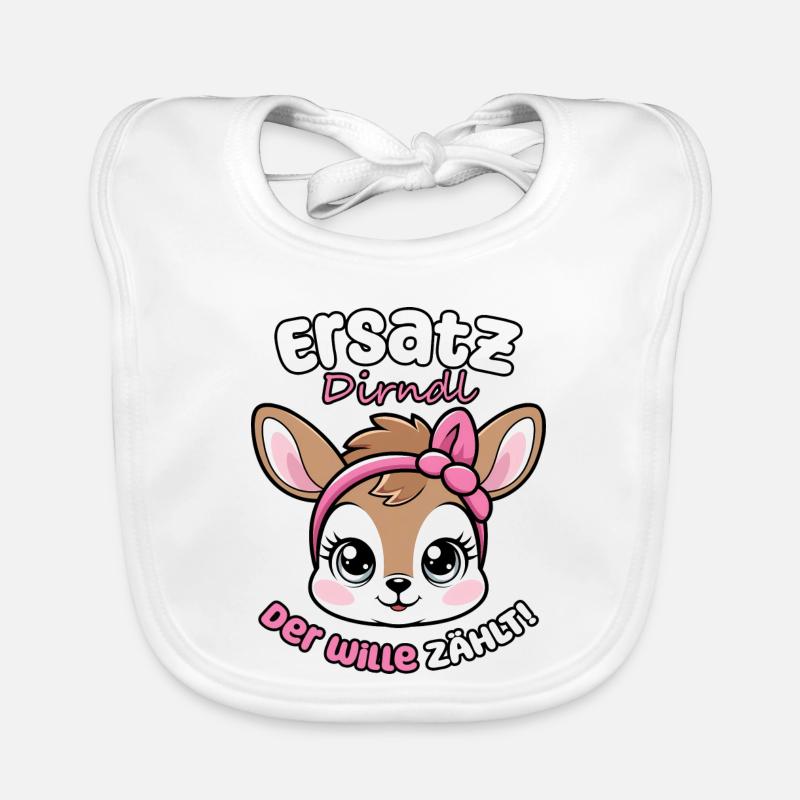 Kawaii Hirsch says replacement dirndl, the will counts! Organic Baby Bibs