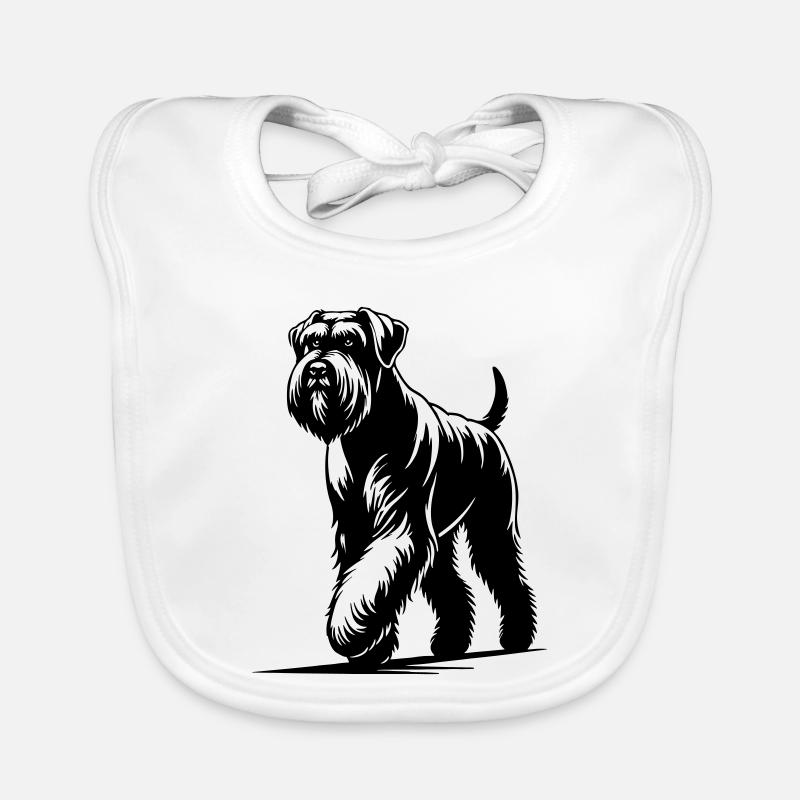Schnauzer géant Bavoir bio Bébé