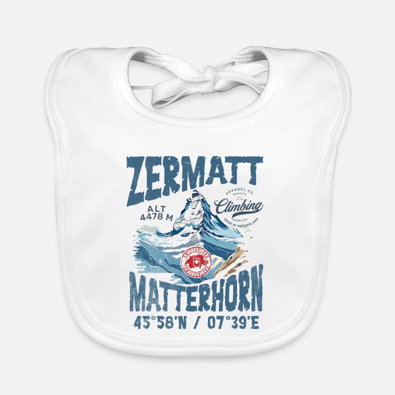 Zermatt rock climbing 2 Bavoir bio Bébé