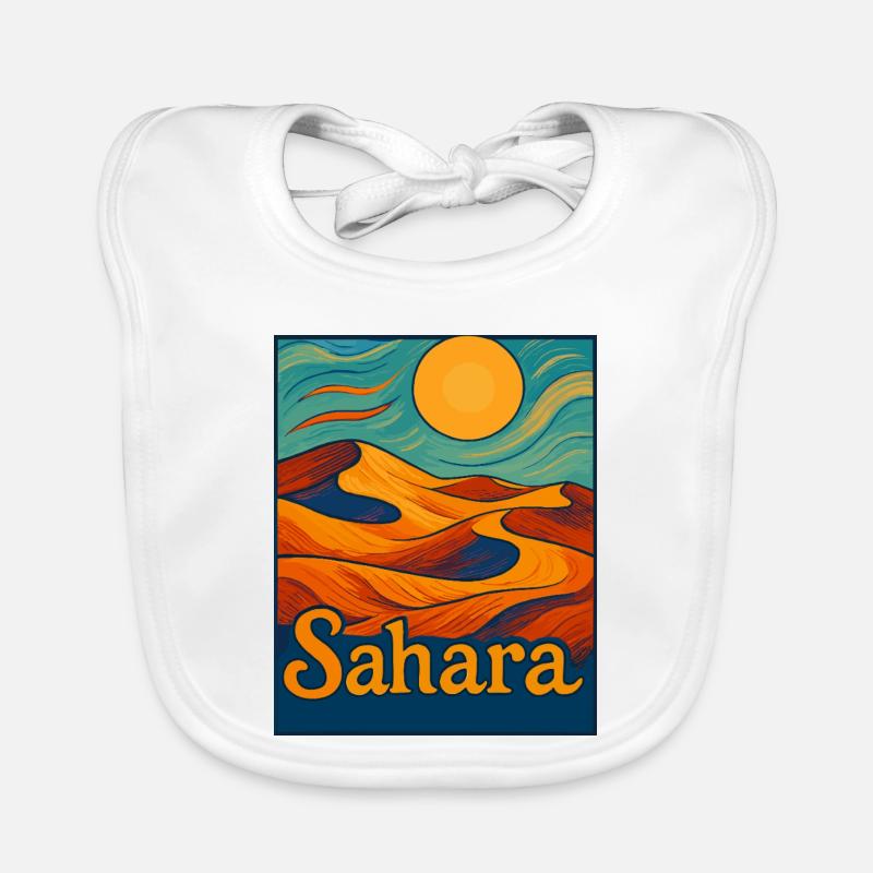 Rêve du désert du Sahara Bavoir bio Bébé