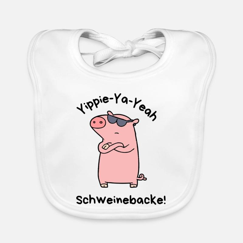 Yippie-Ya-Yeah Schweinebacke Baby Bio-Lätzchen