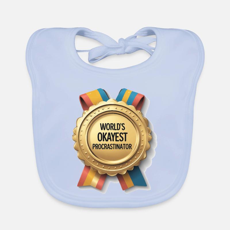 Le meilleur procrastinateur de progrès au monde Bavoir bio Bébé