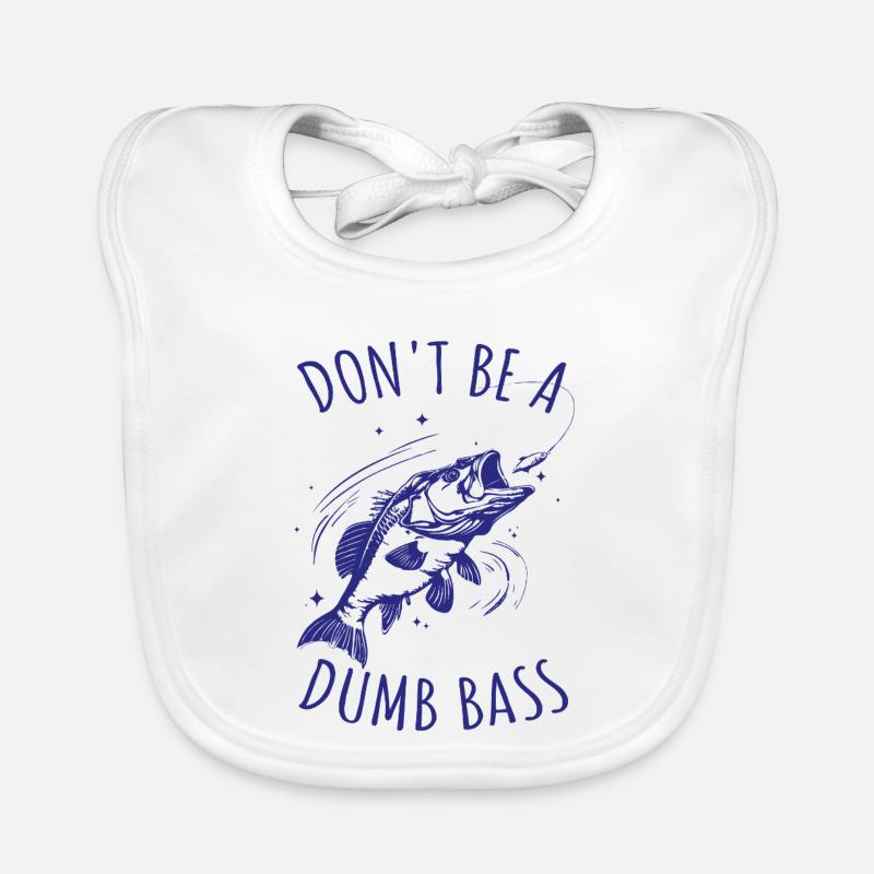 Drôle de dicton de pêche poisson Bavoir bio Bébé