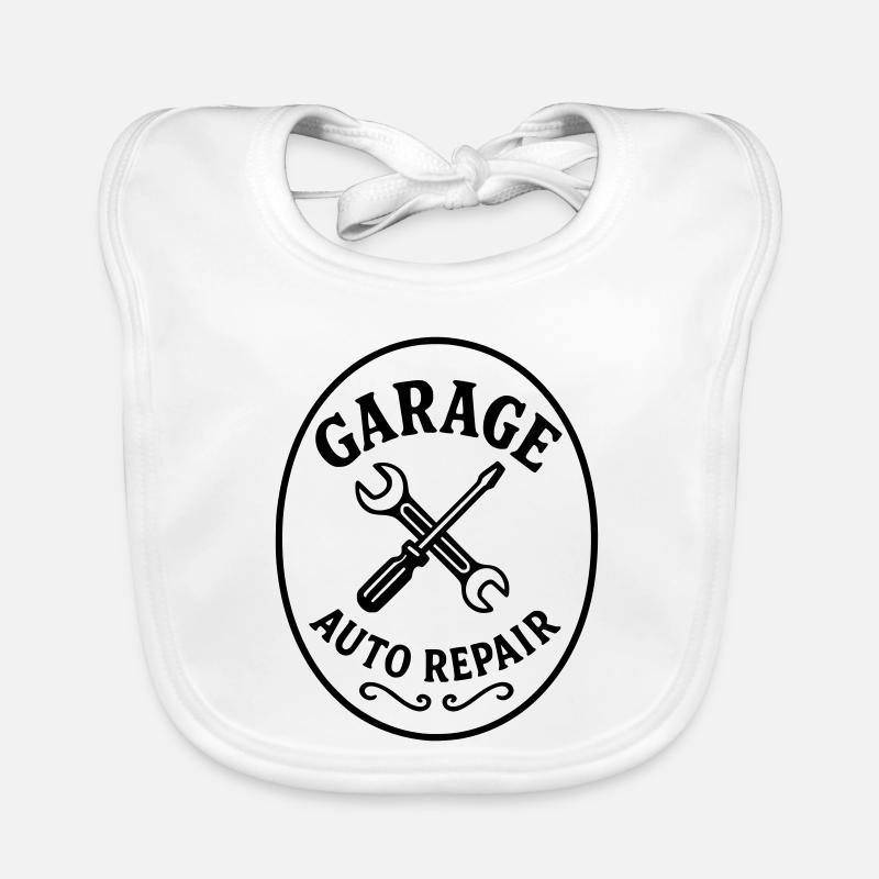 Garage auto Bavoir bio Bébé