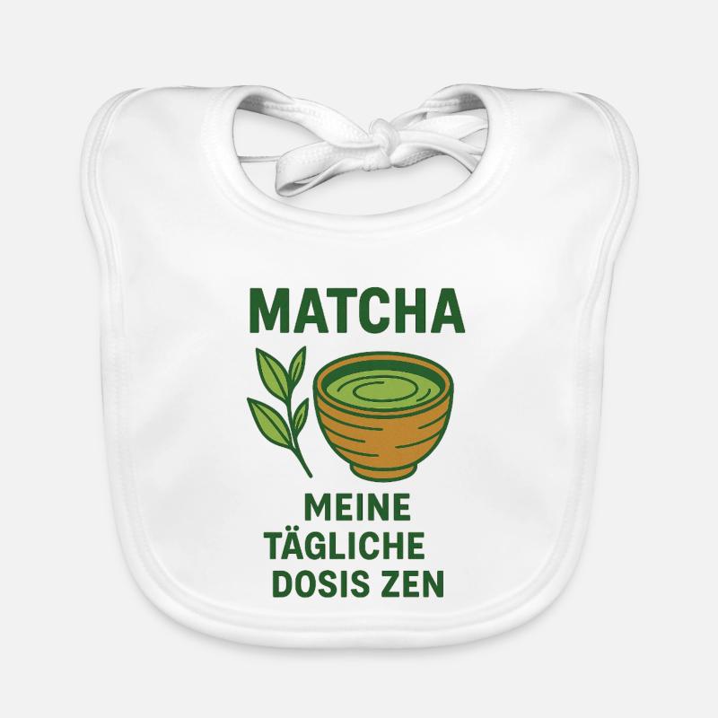 Tasse design Matcha Coffee Lover Vert Bavoir bio Bébé