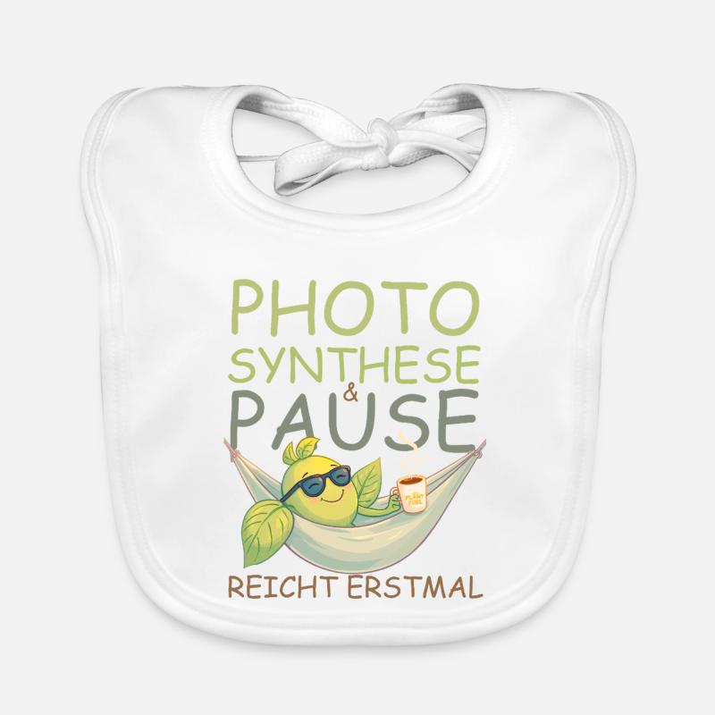 Pause, café, soleil, ça suffit ! Bavoir bio Bébé