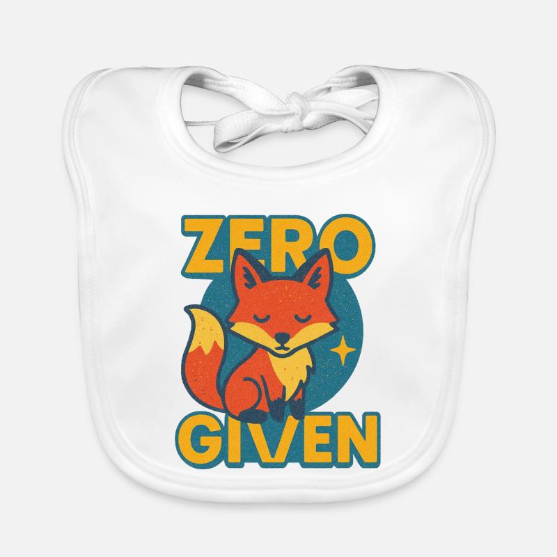Zero Fox mit Logo Baby Bio-Lätzchen