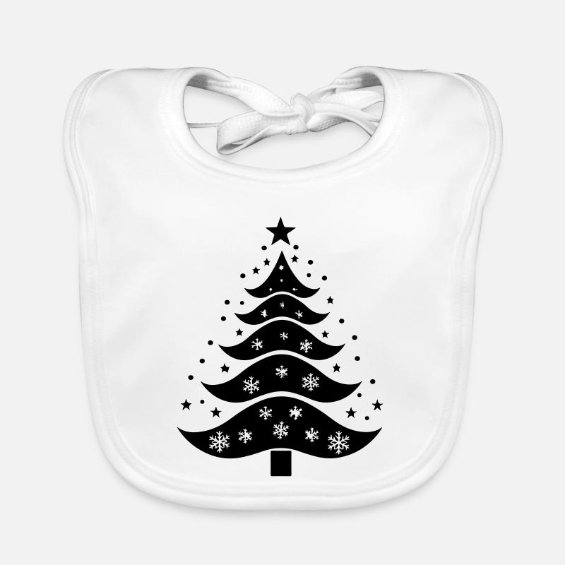 Silhouette du sapin de Noël Bavoir bio Bébé