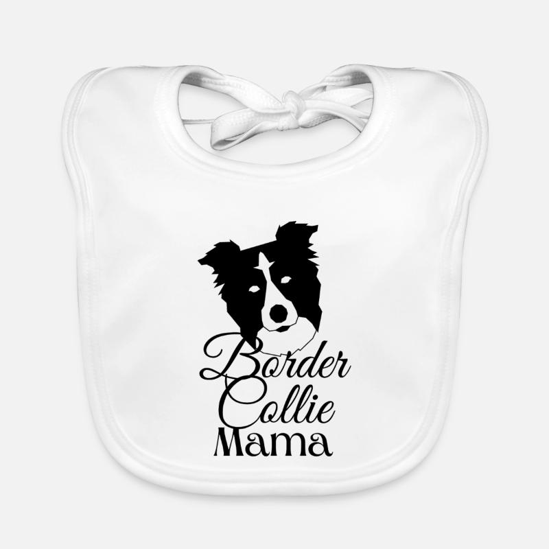 Border Collie Mama Baby Bio-Lätzchen