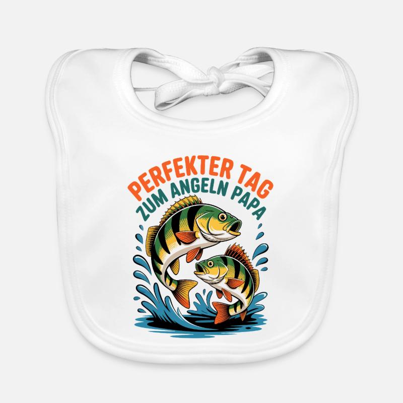Fishing day with dad Organic Baby Bibs
