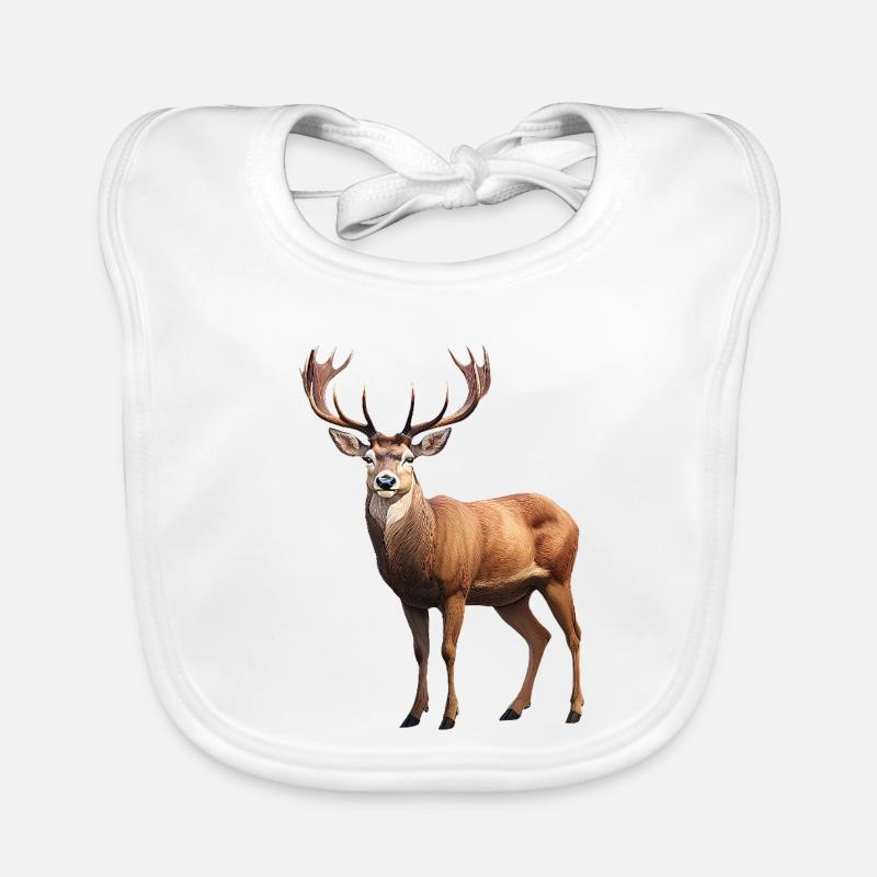 Cerf Bavoir bio Bébé