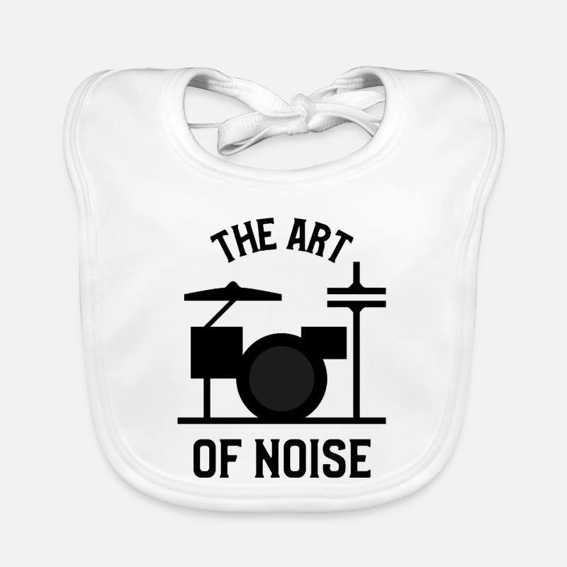 Die Kunst des Lärms – Drumkit-Design Baby Bio-Lätzchen