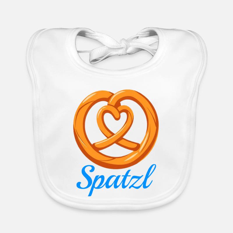 Spatzl Bretzel Bavoir bio Bébé