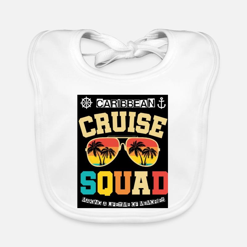 Caribbean Cruise Squad Organic Baby Bibs