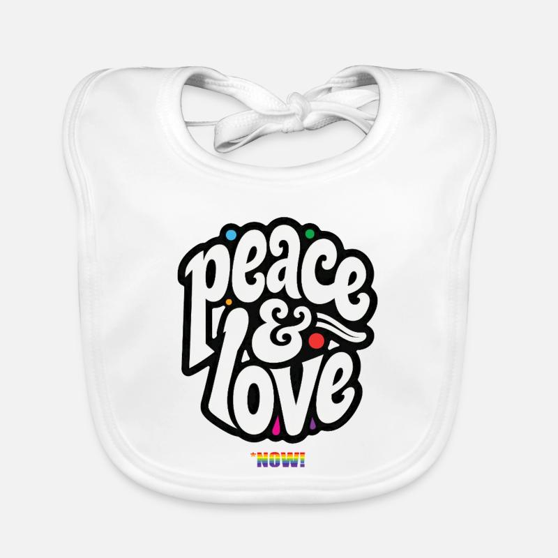 PEACE LOVE #5 - let's talk Bavoir bio Bébé