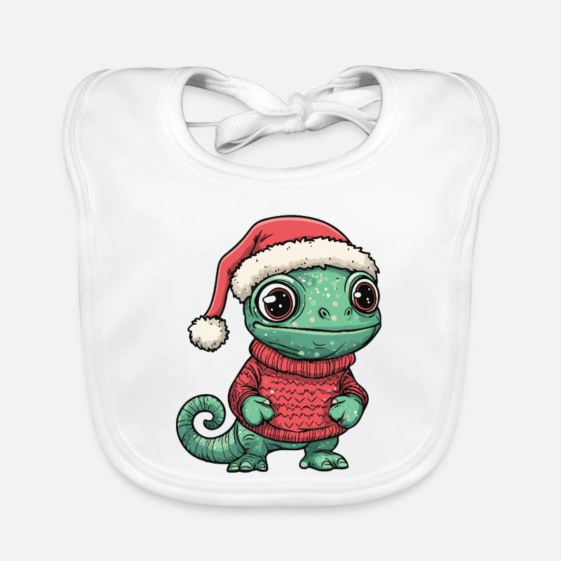 Noël caméléon de Noël Bavoir bio Bébé