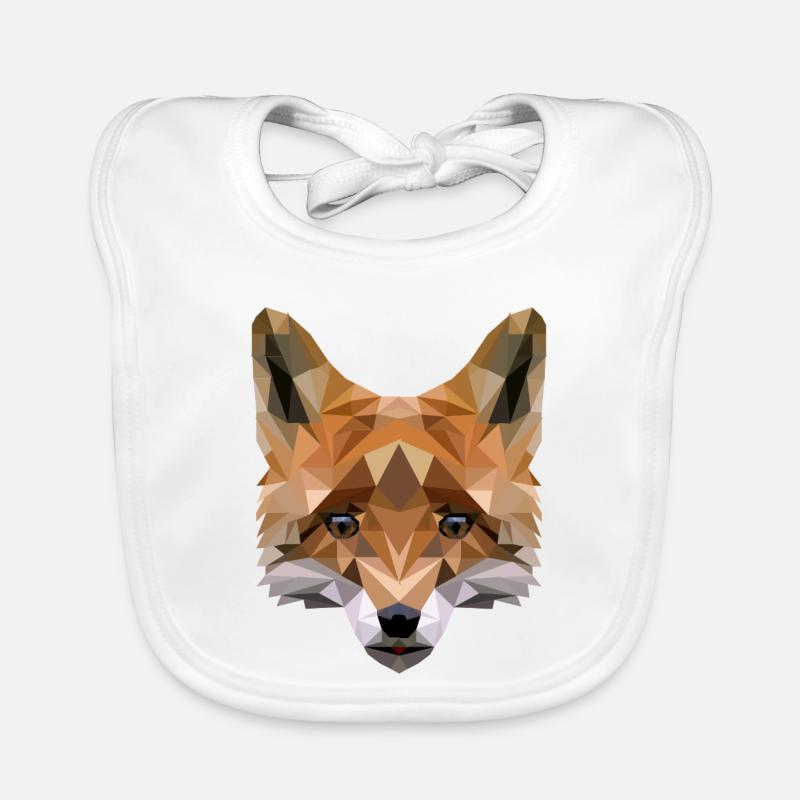 polygon fox Organic Baby Bibs