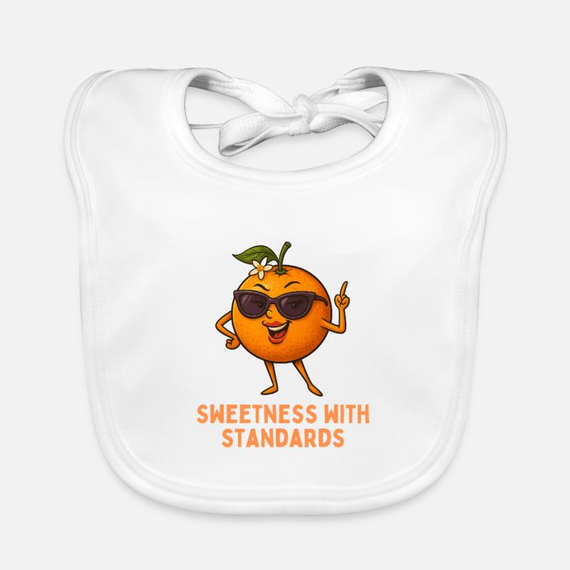 Charme orange avec standards Bavoir bio Bébé