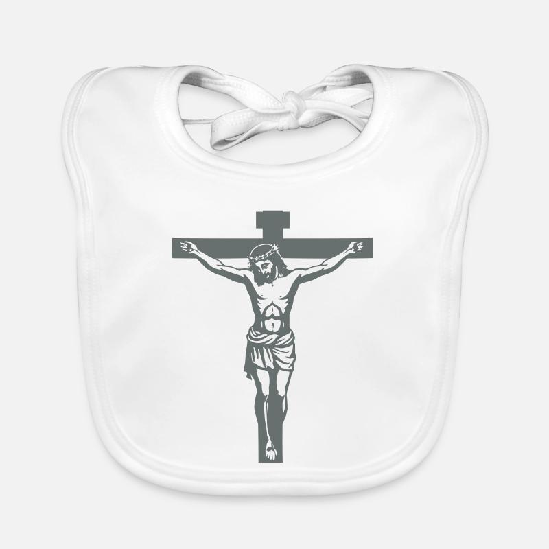 Croix de Jésus Bavoir bio Bébé