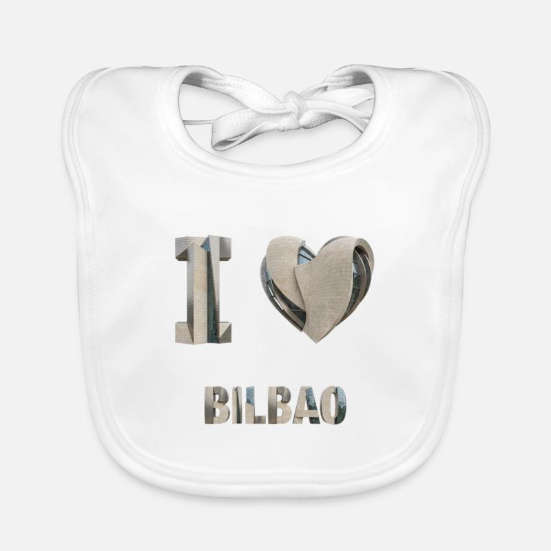 J’adore Bilbao – Design architectural moderne Bavoir bio Bébé