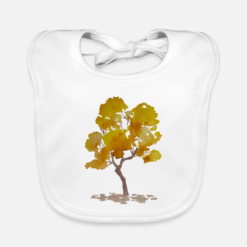 Autumn Tree Organic Baby Bibs